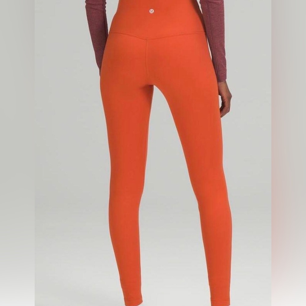 LULULEMON align super high rise pant 28” color canyon orange - Picture 2 of 6